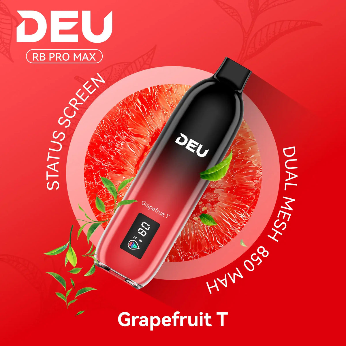 DEU RB Pro Max+ Grapefruit T | Icy Grapefruit Tea Disposable Vape deunow DEU RB Pro Max+ Grapefruit T | Icy Grapefruit Tea Disposable Vape deunow