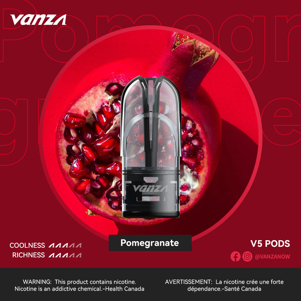 Vanza V5 Pods - Compatible Relx Pomegranate Ice