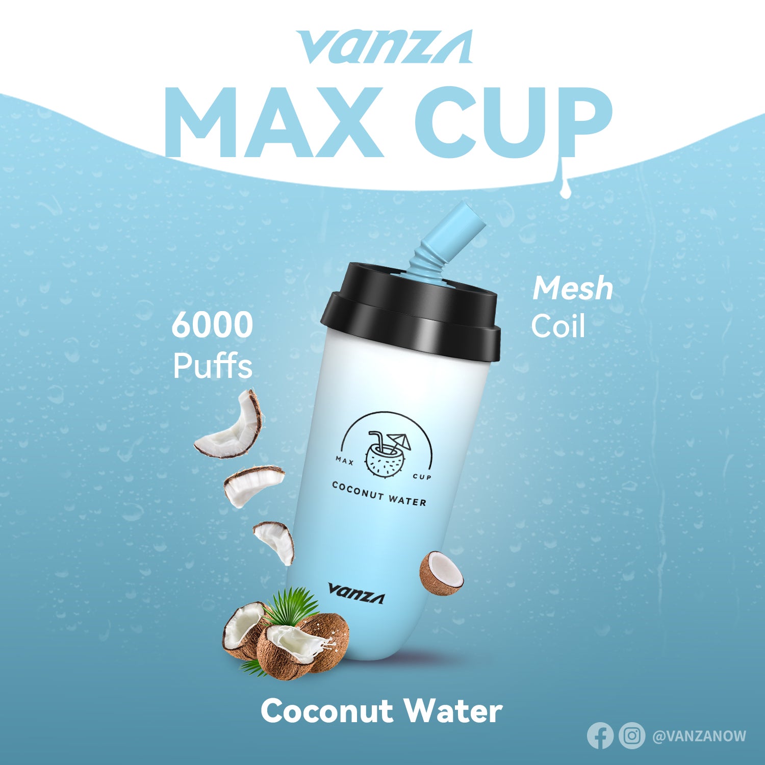 Vanza Max Cup 6000Puffs Rechargeable Disposable Vape