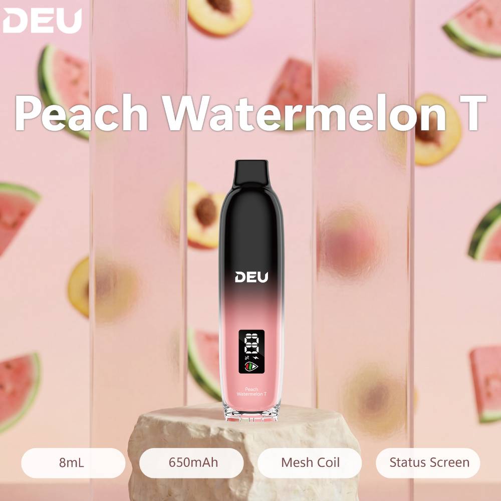 DEU 8mL Disposable Vape Refreshing Peach Watermelon T|20mg Nicotine deunow DEU 8mL Disposable Vape Refreshing Peach Watermelon T|20mg Nicotine deunow