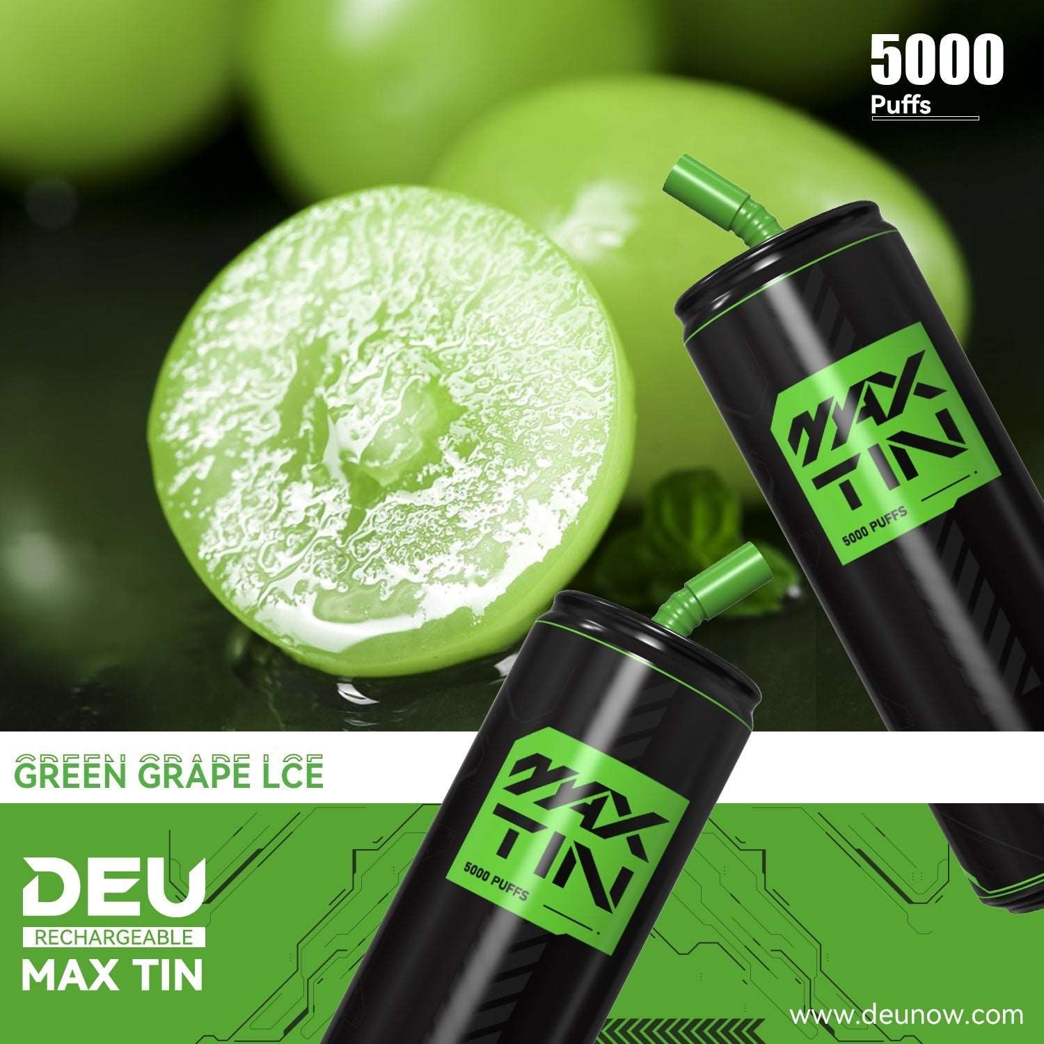 DEU MAX TIN - 5000Puffs Icy Disposable Vape