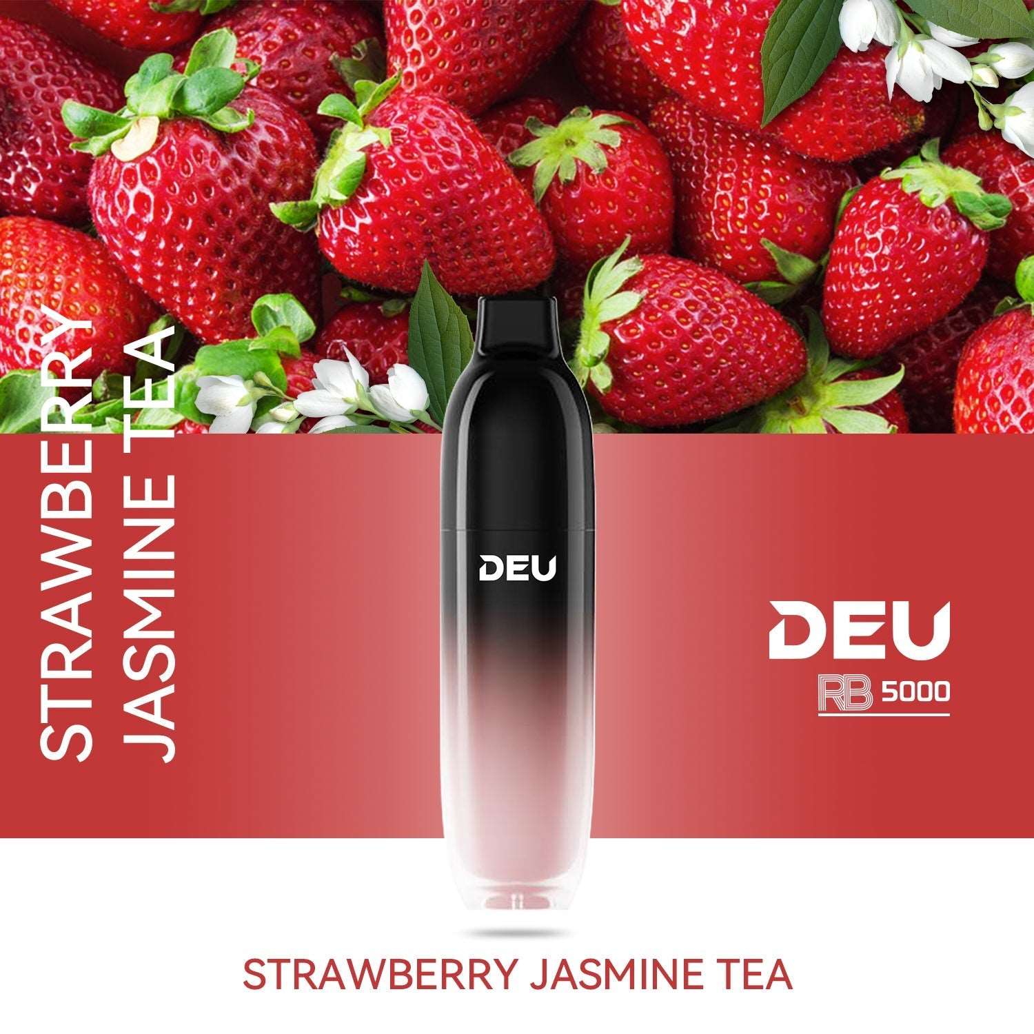 DEU RB5000 - 5000Puffs Disposable Vape Strawberry Jasmine Tea