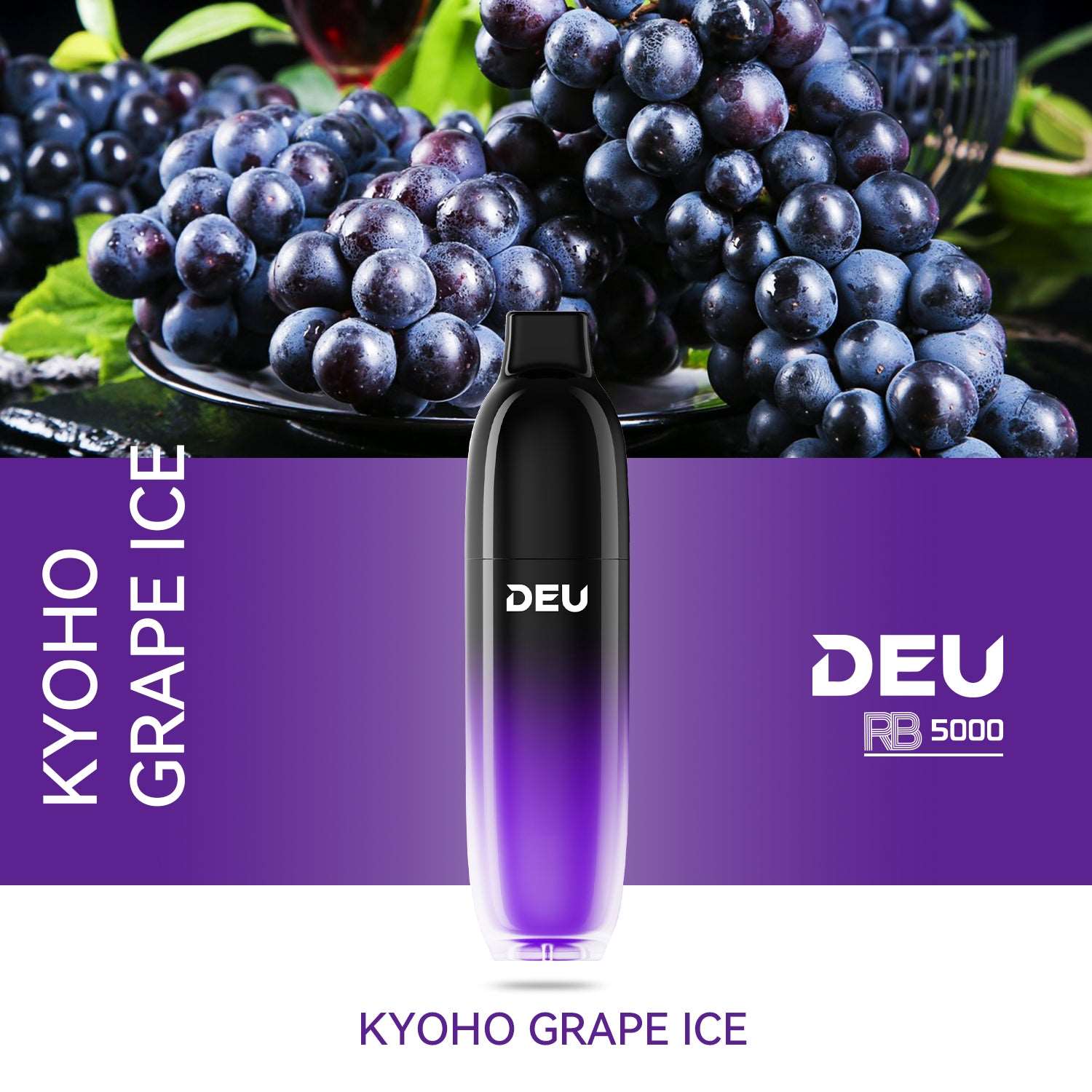 DEU RB5000 - 5000Puffs Disposable Vape Kyoho Grape