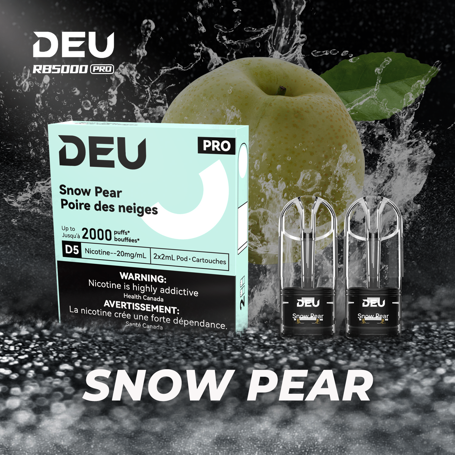 DEU D5 Pro Pods - Compatible Relx Infinity 2nd Vape Device