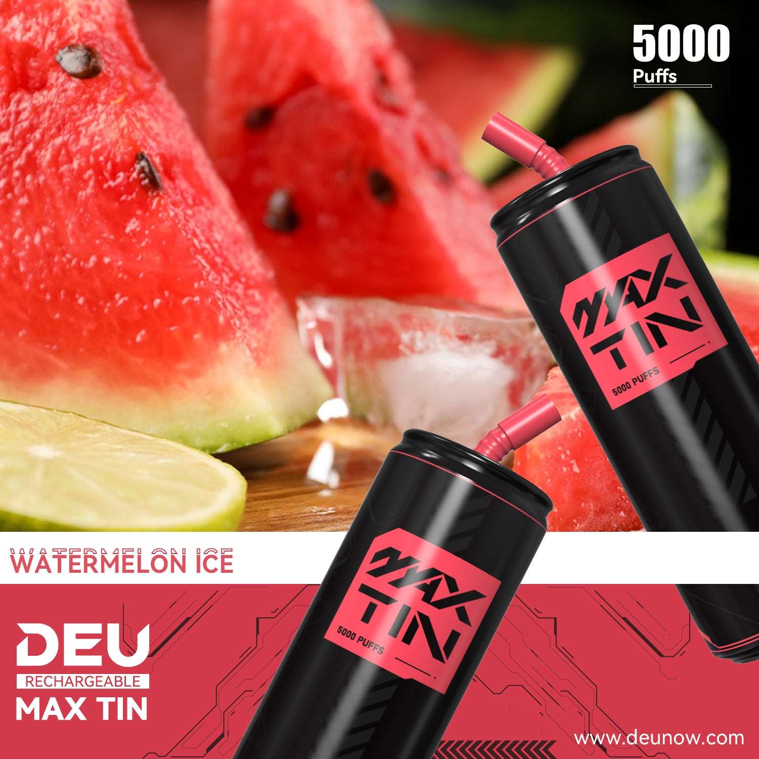 DEU MAX TIN - 5000Puffs Icy Disposable Vape