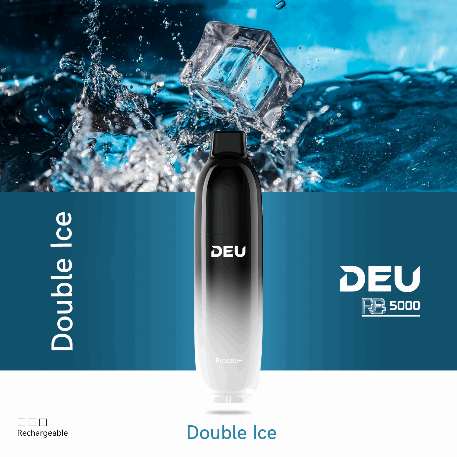 DEU RB5000 - 5000Puffs Disposable Vape Double Ice