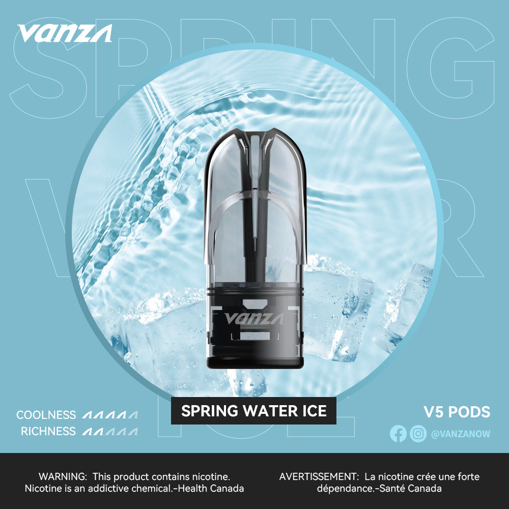 Vanza V5 Pods - Compatible Relx Spring Water Ice